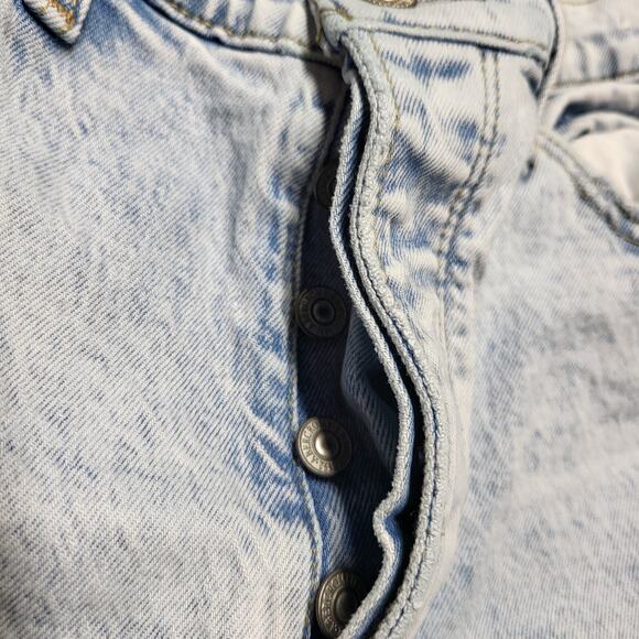 Abercrombie And Fitch Jeans Womens 8 Blue Dad Straight Leg Distressed Denim - Picture 4 of 11